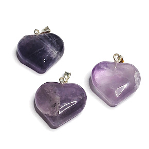 Amethyst Heart Pendant natural stone 2,2 cm 1 piece, stone of kings and bishops Amethyst Heart Pendant natural stone 2,2 cm 1 piece, stone of kings and bishops
