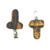 Tiger's Eye Penis for luck, natural stone pendant hand cut approx. 11 x 22 mm, sun and earth stone, brings luck and wealth