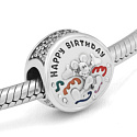 Sterling Silver 925 Disney Birthday - Happy Birthday, Birthday Bracelet Bead