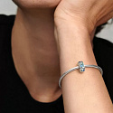 Charm Sterling silver 925 Tropical starfish and shells, stopper, clip bead for sea bracelet