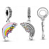 Charm Sterling silver 925 Rainbow, bracelet pendant symbol