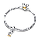Charm Sterling silver 925 Disney 100. minnie Mouse anniversary, bracelet pendant