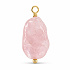 Rose Quartz – mini pendant made of natural stone approx. 0.8–1.2 cm, gold finish | Talisman of love, forgiveness, and compassion