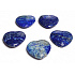 Lapis Lazuli Hmatka, healing gemstone in the shape of a heart natural stone 3 cm 1 piece, stone of harmony