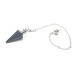 Lapis Lazuli pendulum natural stone 3,5 cm + chain with ball 18 cm, harmony stone