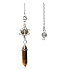 Tiger eye Merkaba + pendulum, natural stone pendant 71 x 8 x 8 mm