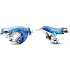 Charm Sterling silver 925 Metallic blue gecko changing color, bead on bracelet animal