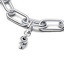 Charm Sterling silver 925 Keyring - Mini medallion, love bracelet pendant