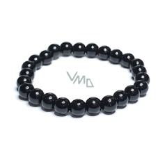 Obsidian bracelet elastic natural stone, ball 8 mm / 16-17 cm, rescue stone Obsidian bracelet elastic natural stone, ball 8 mm / 16-17 cm, rescue stone