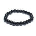 Obsidian bracelet elastic natural stone, ball 8 mm / 16-17 cm, rescue stone