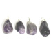 Amethyst Zambia Trommel pendant natural stone M, approx. 2,5 cm, stone of kings and bishops