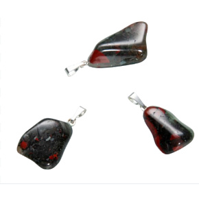 Heliotrope JAR Troml pendant natural stone, 2,2 - 3 cm 1 piece, stone of courage