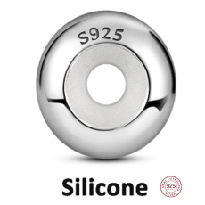 Charm Sterling silver 925 Silver stopper stopper, bead on bracelet