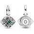 Charm Sterling silver 925 Marvel Doctor Strange Agamotto's Eye, bracelet pendant
