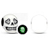 Sterling Silver 925 Luminous Glittering Skull Glow in the Dark, Halloween Bracelet Bead