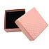 Gift box textured paper with sponge for jewelry orange 5.1 x 5 x 3.3 cm 1 piece