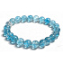 Topaz bracelet elastic natural stone, ball 8 mm / 16 - 17 cm, stone of wisdom