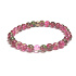 Quartz red bracelet elastic natural stone, ball 6 mm / 16-17 cm, the most perfect healer