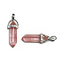 Rose Quartz Hexagonal Pendulum Pendant Natural Stone 41 x 13 mm, Stone of Stones