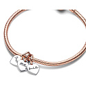 Sterling silver 925 Sharable charm grandmother, mother and daughter - family generation hearts 3in1, pendant bracelet
