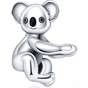 Charm Sterling silver 925 Koala, bead on bracelet animal