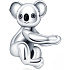 Charm Sterling silver 925 Koala, bead on bracelet animal