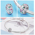Sterling silver 925 Blossoming nature, nature bracelet bead
