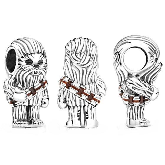 Charm Sterling silver 925 Marvel Star Wars Chewbacca, bracelet bead