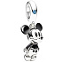 Charm Sterling silver 925 Disney Mickey Mouse, movie bracelet pendant
