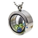 Medailon s otočným uzávěrem nerezový duhová barva tloušťka 11 mm x 30 mm
