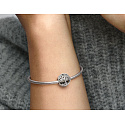 Sterling silver 925 Tree of Life - family is where love grows, bead for bracelet family