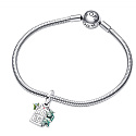 Charm Sterling Silver 925 Disney Pixar Monsters Ltd, Door, Bracelet Pendant