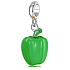 Charm Sterling silver 925 Paprika green, food pendant bracelet