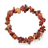 Carnelian bracelet elastic chopped natural stone 19 cm, teach us here and now