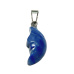 Kyanite Moon Pendant 2,2 x 10 mm natural stone, hand carved, stone link