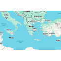 Charm Řecko vlajka - houpající se mapa, přívěsek na náramek cestování