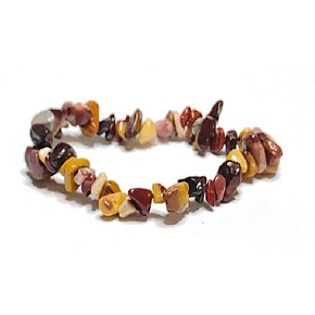 Mokait bracelet elastic chopped natural stone 19 cm, motivational stone Mokait bracelet elastic chopped natural stone 19 cm, motivational stone