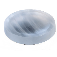 Selenite carved natural stone bowl 50 - 60 g, 60 - 65 mm, angel energy