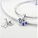 Charm Sterling Silver 925 Diving, Snorkeling, 3-in-1 Pendant for Sports Bracelet