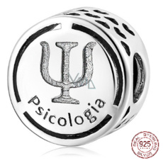 Charm Sterling silver 925 Psychology, bead on bracelet job Charm Sterling silver 925 Psychology, bead on bracelet job