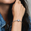 Charm Sterling silver 925 Sparkling stars bead on bracelet universe