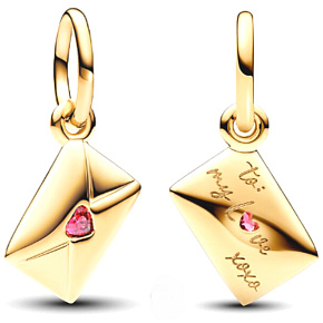 Charm Sterling silver 925 Love letter, handwritten, love bracelet pendant