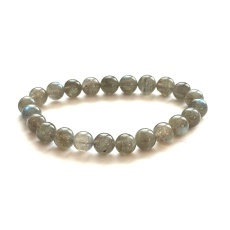 Black Labradorite Bracelet 8mm/16 - 17cm Quality AA STONE OF FULFILLED DREAMS