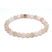 Morganite pink bracelet elastic natural stone, ball 6 mm / 16 - 17 cm, stone of divine love