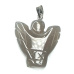 Agate grey Angel, angel wings pendant natural stone hand cut 25 x 21 x 5 mm