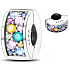Charm Sterling silver 925 Garden of Eden colored cubic zirconia, stopper, clip bead on bracelet symbol