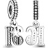 Charm Sterling silver 925 18 anniversary, pendant on bracelet