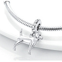 Charm Sterling Silver 925 Dog - Standing Labrador, bracelet pendant, animal