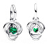 Charm Sterling silver 925 Green eternity circle May, pendant on bracelet symbol