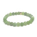 Tourmaline Verdelite green bracelet elastic natural stone, ball 6 mm / 16 - 17 cm, guardian of good mood